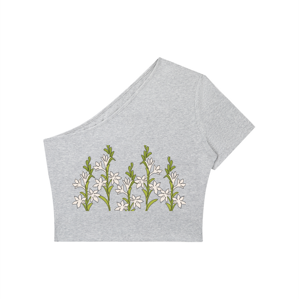 Women's One-Shoulder Crop T-Shirt