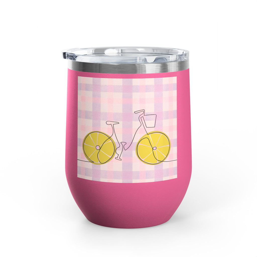 Gratitude Practice Wine Tumbler — 12oz Insulated Stainless Steel Cup ("Gratitude is a practice, name 3 good things everyday")