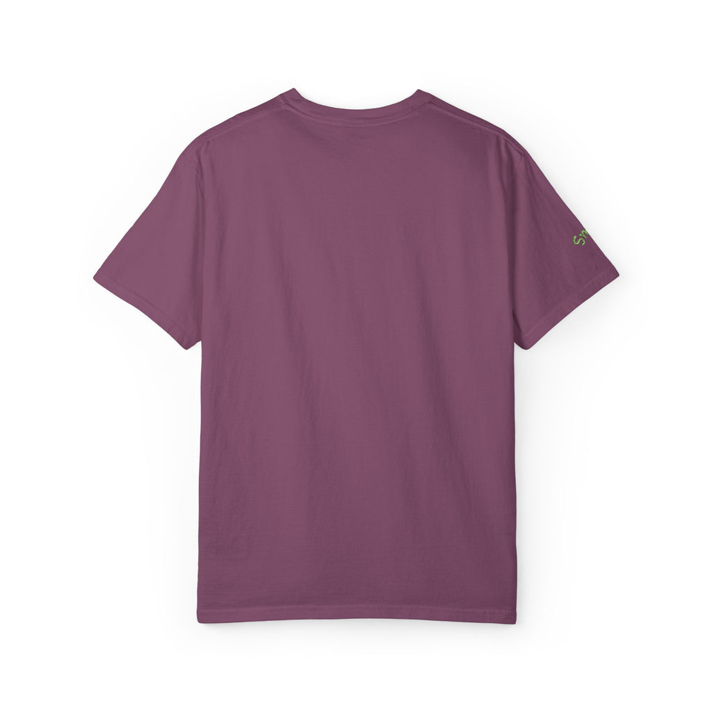 Gratitude Floral Tee — White Garment-Dyed T-Shirt