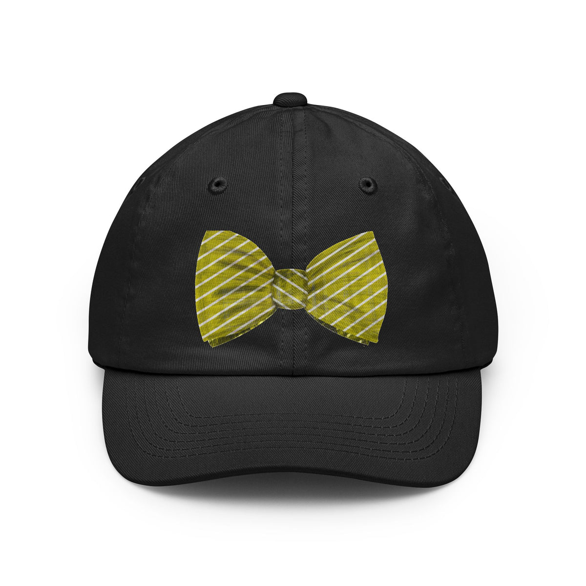 Bow Tie Embroidered Dad Hat — Casual Preppy Baseball Cap for Men & Women