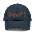 Embroidered Southwest Diamond Distressed Dad Hat