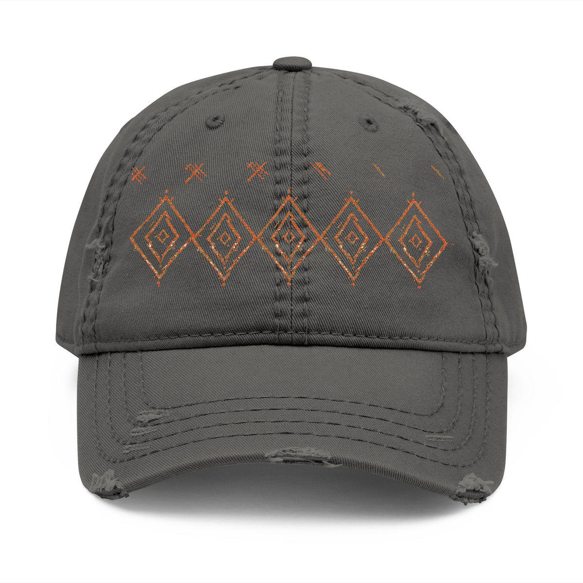 Embroidered Southwest Diamond Distressed Dad Hat