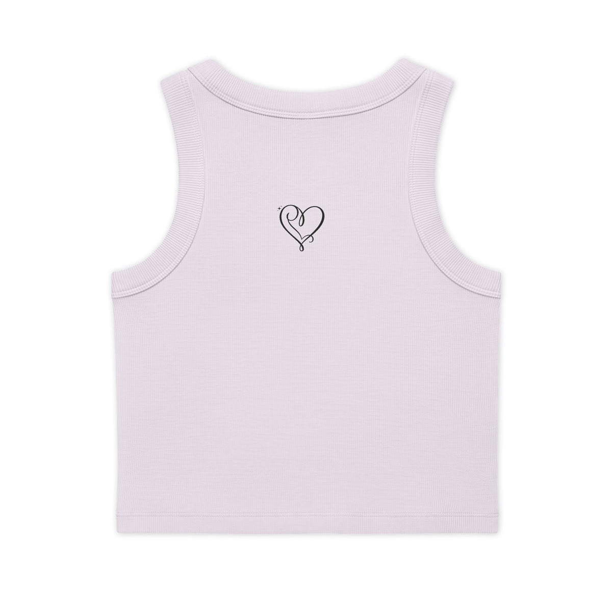 Floral Vine Crop Tank — Women's Organic Ribbed Tank Top