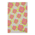 Floral Waffle Tea Towel — Pink Tulip Double-Sided Kitchen Towel