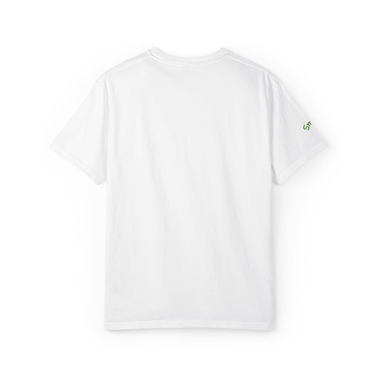 Gratitude Floral Tee — White Garment-Dyed T-Shirt