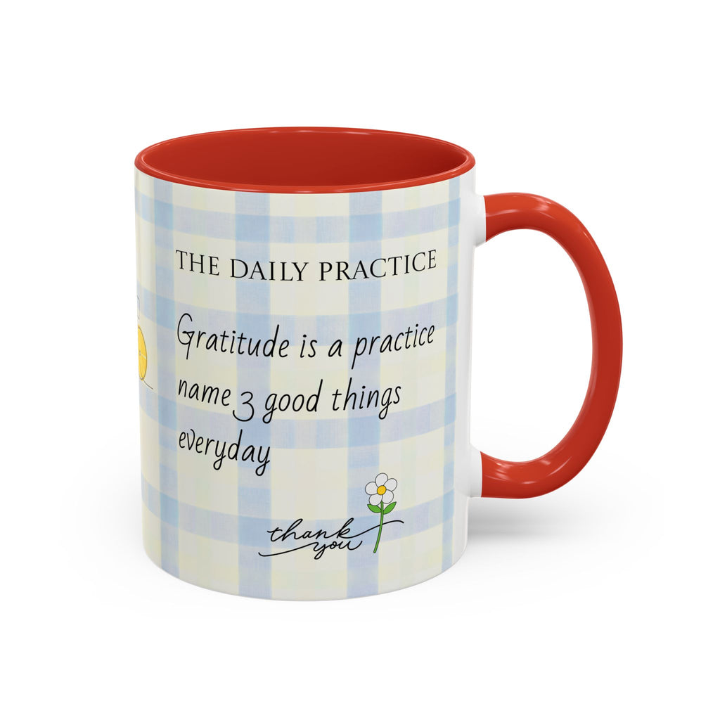 Gratitude Daily Practice Mug | Accent Coffee Mug