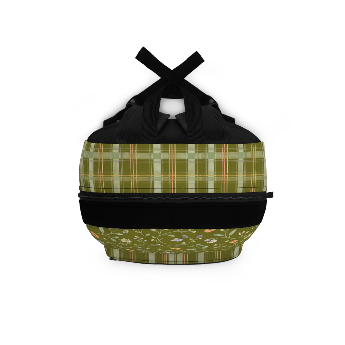 Floral Vine Backpack – Watercolor Daffodil & Pansy School Bag
