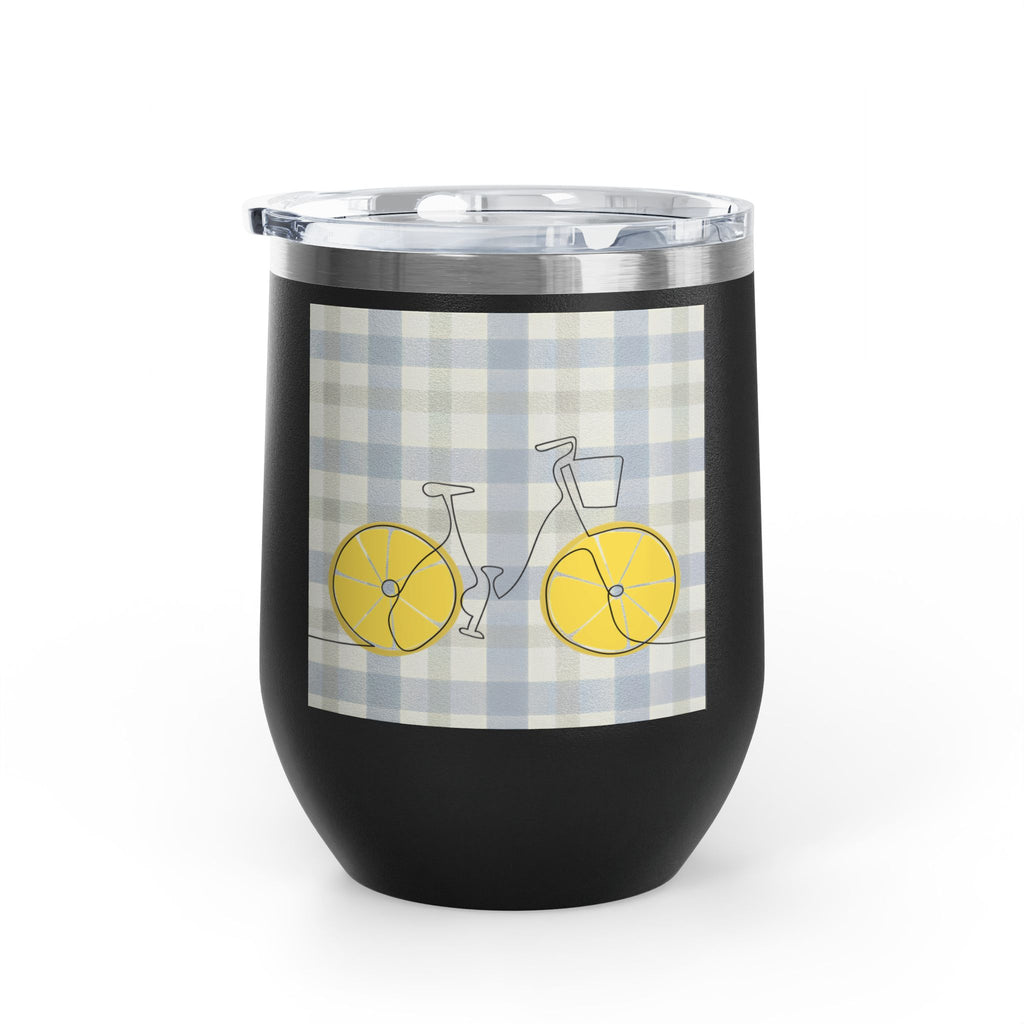 Gratitude Practice Wine Tumbler — 12oz Insulated Stainless Steel Cup ("Gratitude is a practice, name 3 good things everyday")