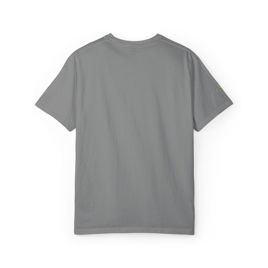Gratitude Floral Tee — White Garment-Dyed T-Shirt