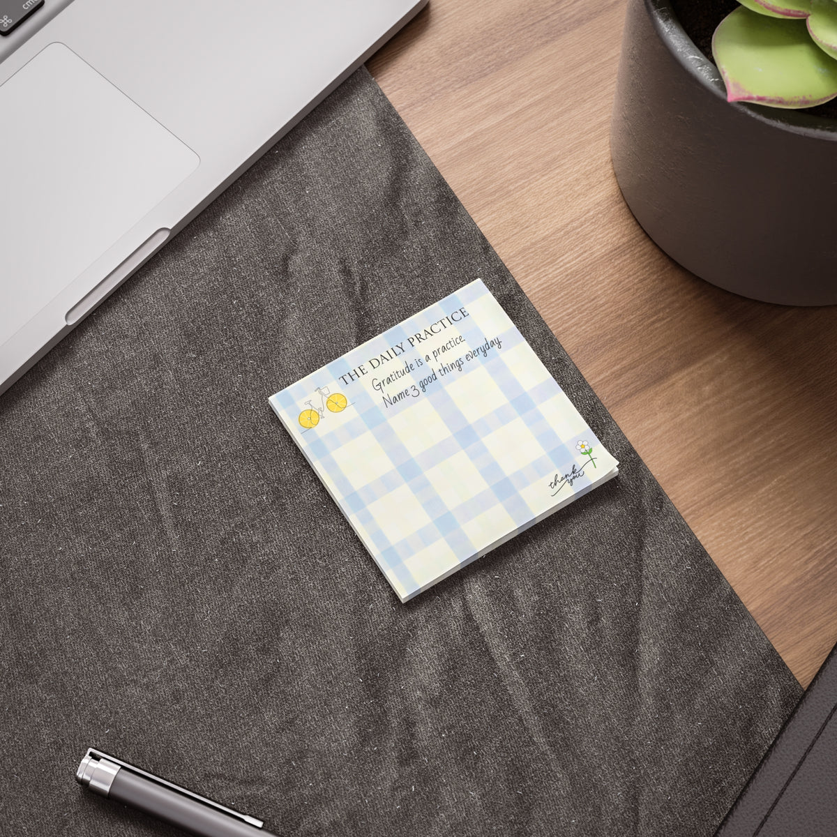 Gratitude Daily Practice Post-it Notes — "Name 3 Good Things Every Day"