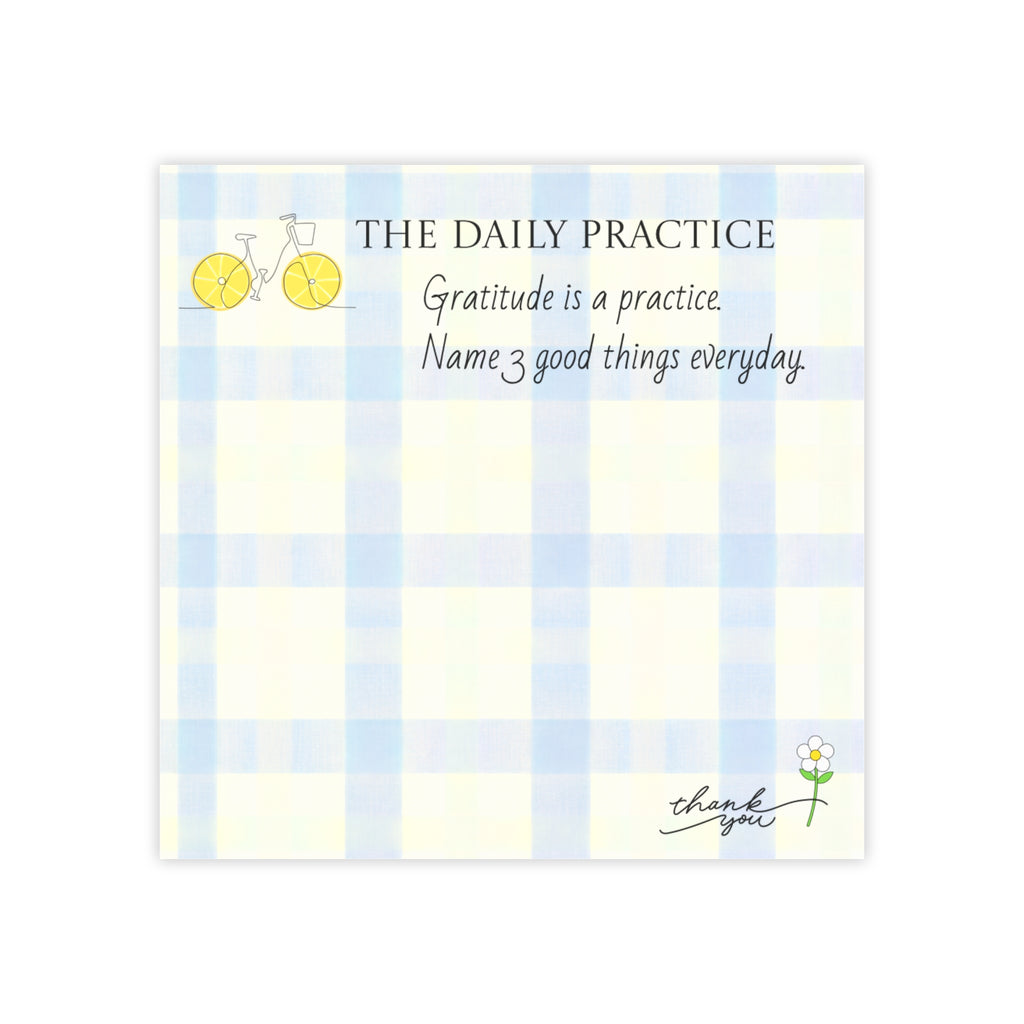 Gratitude Daily Practice Post-it Notes — "Name 3 Good Things Every Day"