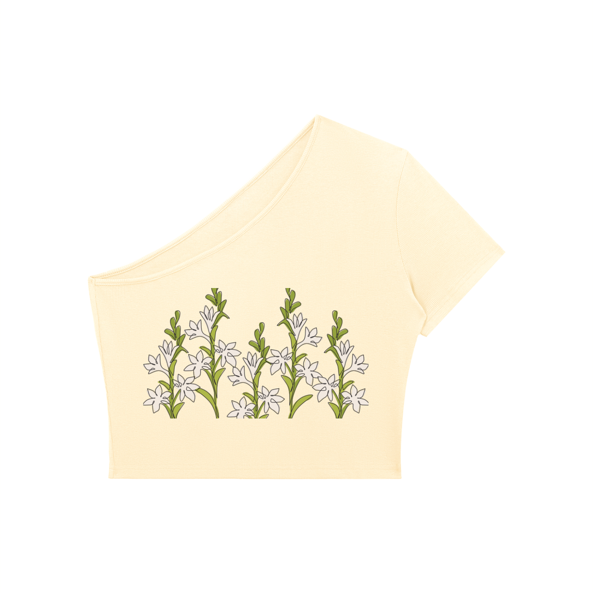 Women's One-Shoulder Crop T-Shirt