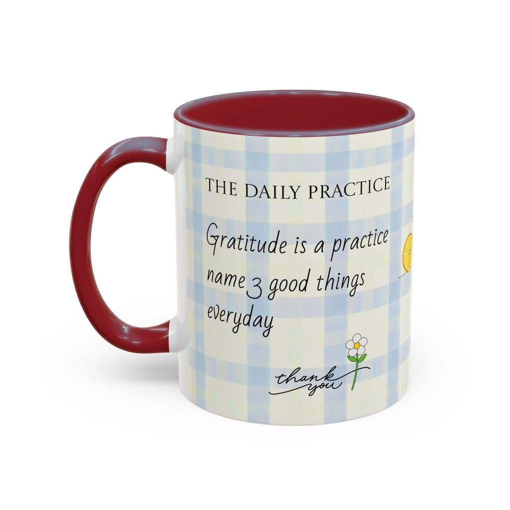 Gratitude Daily Practice Mug | Accent Coffee Mug