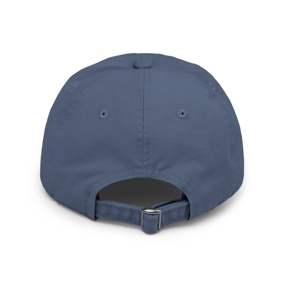 Distressed Black Cap with Red Leaf Patch — Floral Graphic Dad Hat