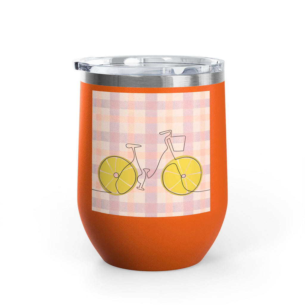 Gratitude Practice Wine Tumbler — 12oz Insulated Stainless Steel Cup ("Gratitude is a practice, name 3 good things everyday")
