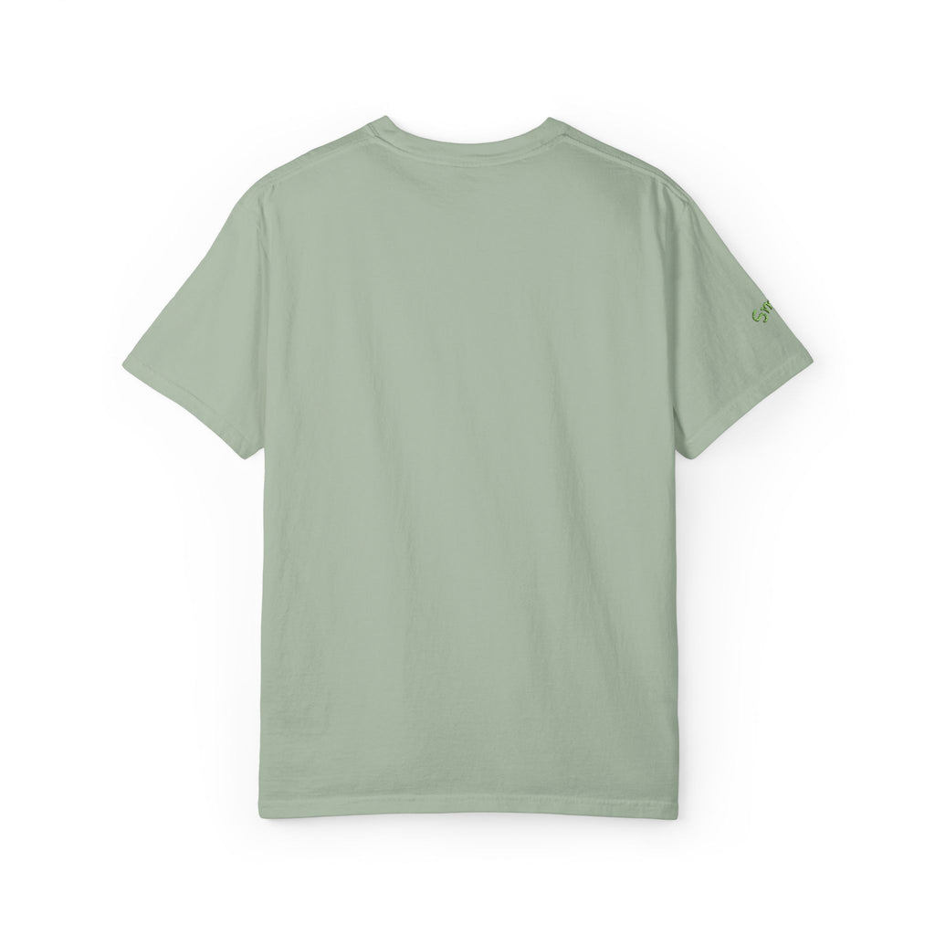 Gratitude Floral Tee — White Garment-Dyed T-Shirt