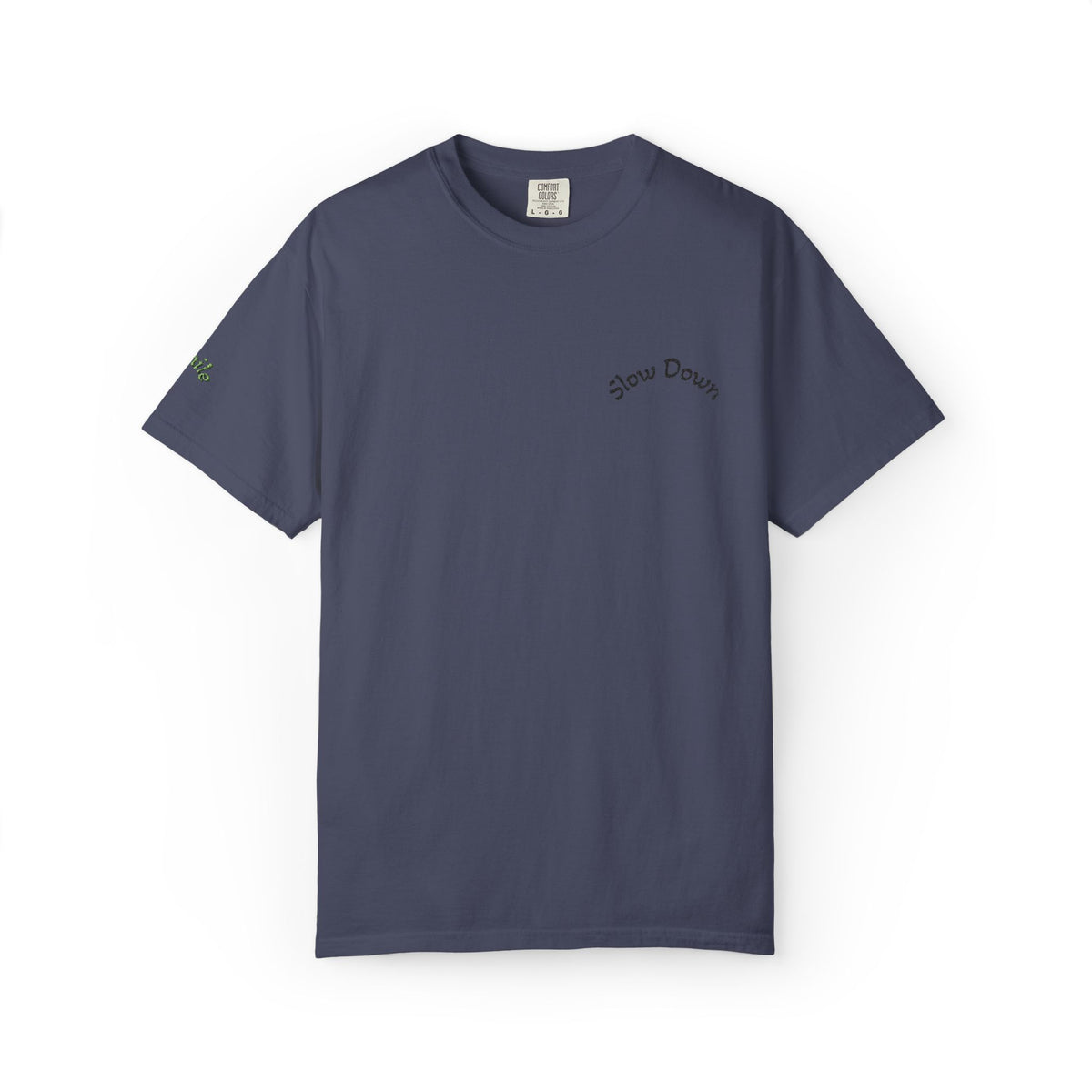 Gratitude Floral Tee — White Garment-Dyed T-Shirt