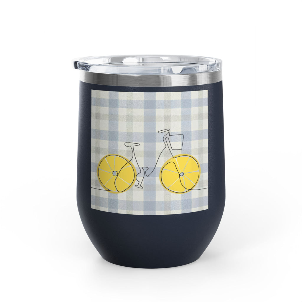 Gratitude Practice Wine Tumbler — 12oz Insulated Stainless Steel Cup ("Gratitude is a practice, name 3 good things everyday")