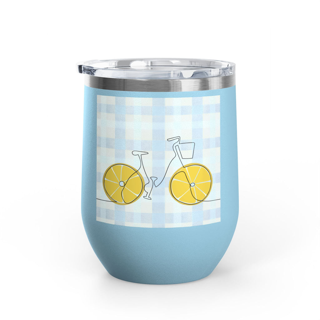 Gratitude Practice Wine Tumbler — 12oz Insulated Stainless Steel Cup ("Gratitude is a practice, name 3 good things everyday")