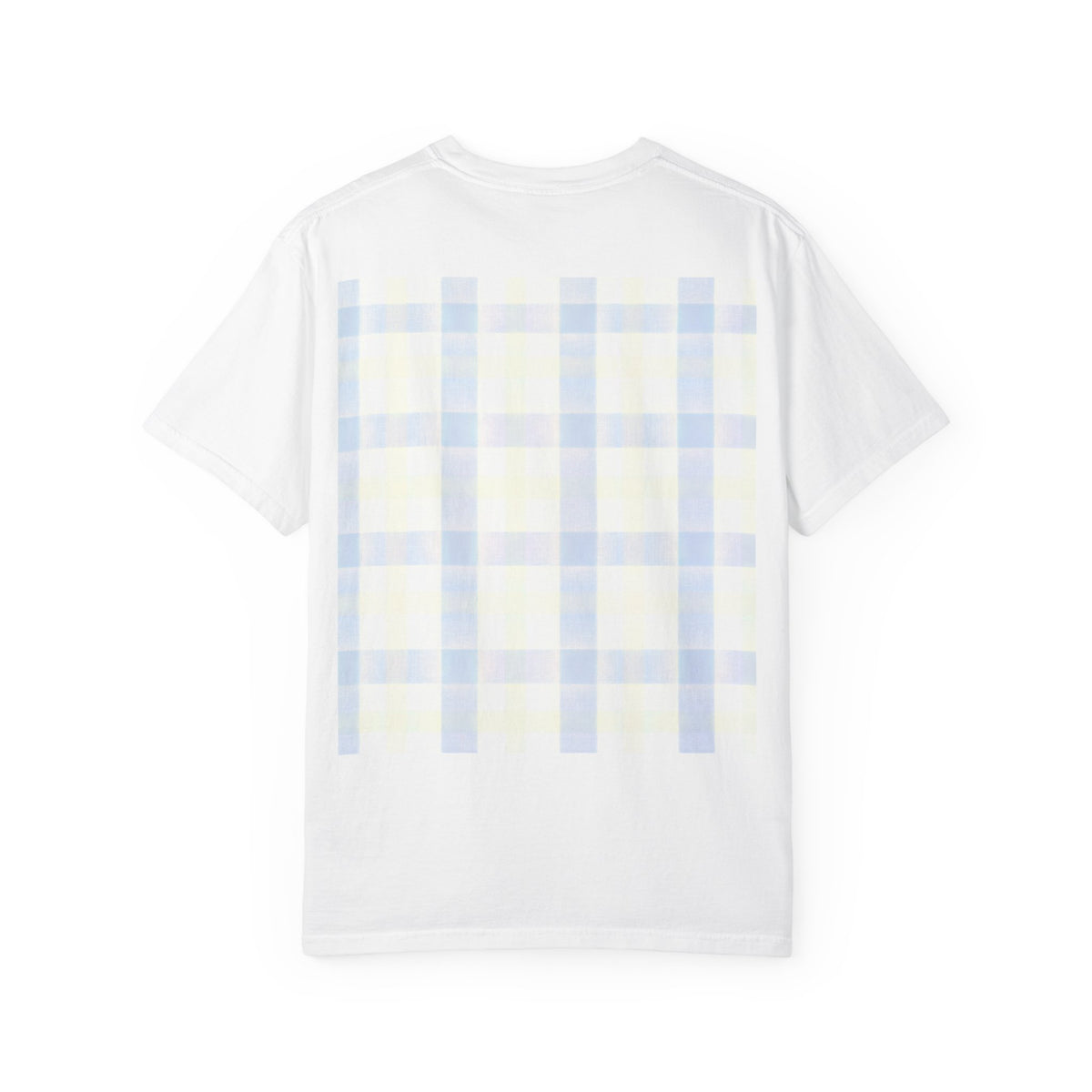 Gratitude Practice Tee — "thank you" Floral Plaid T-Shirt