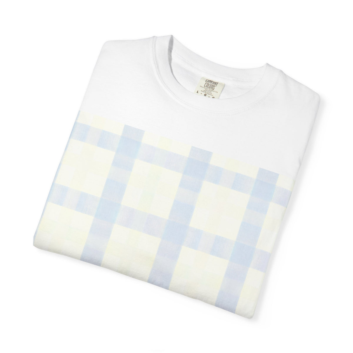 Gratitude Practice Tee — "thank you" Floral Plaid T-Shirt