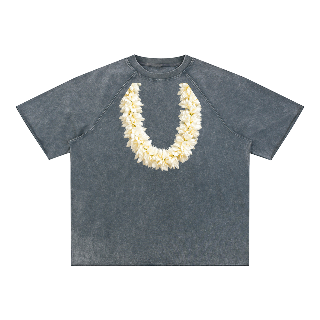 Unisex Mineral Wash Raw Edge T-Shirt