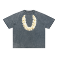 Unisex Mineral Wash Raw Edge T-Shirt