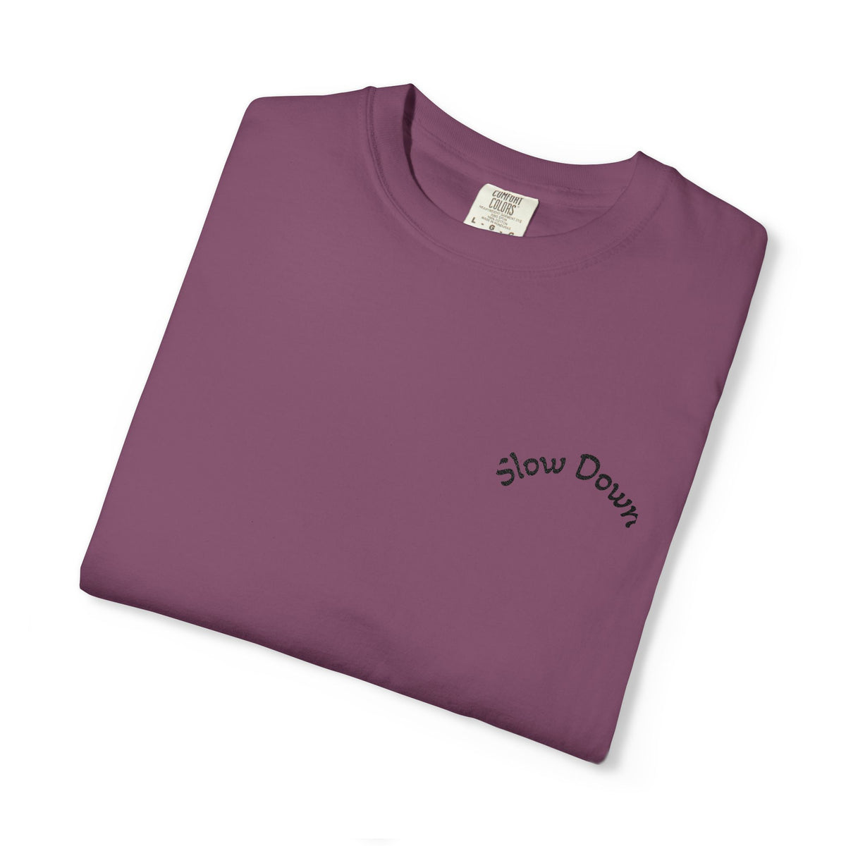 Gratitude Floral Tee — White Garment-Dyed T-Shirt