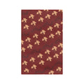 Autumn Leaves Microfiber Tea Towel — Burgundy Fall Leaf Kitchen Towel