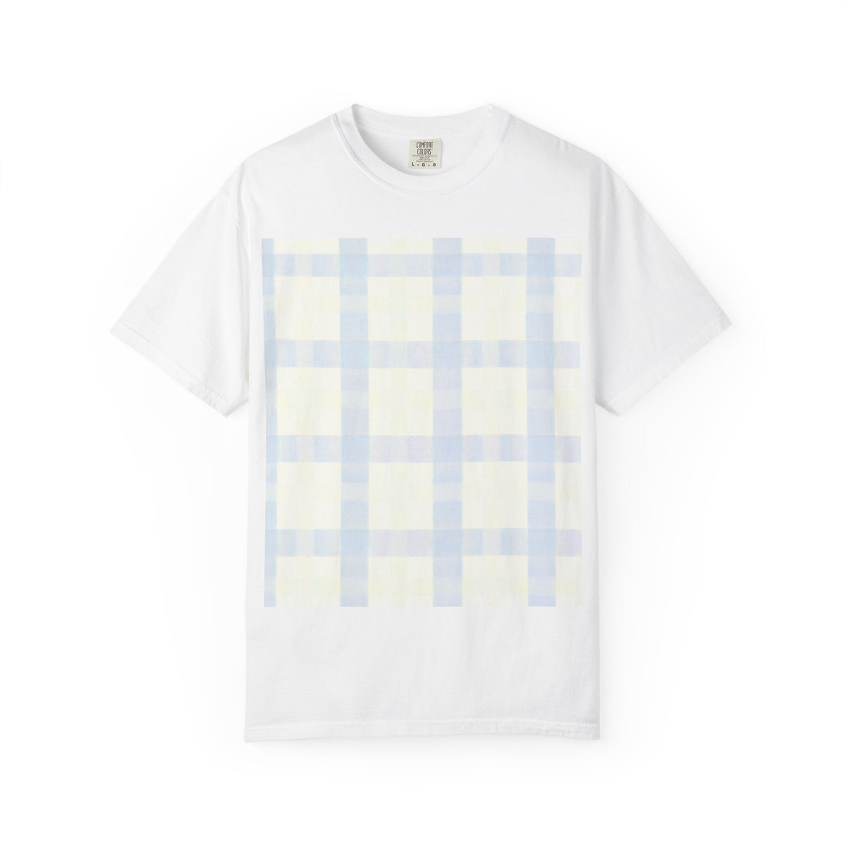 Gratitude Practice Tee — "thank you" Floral Plaid T-Shirt