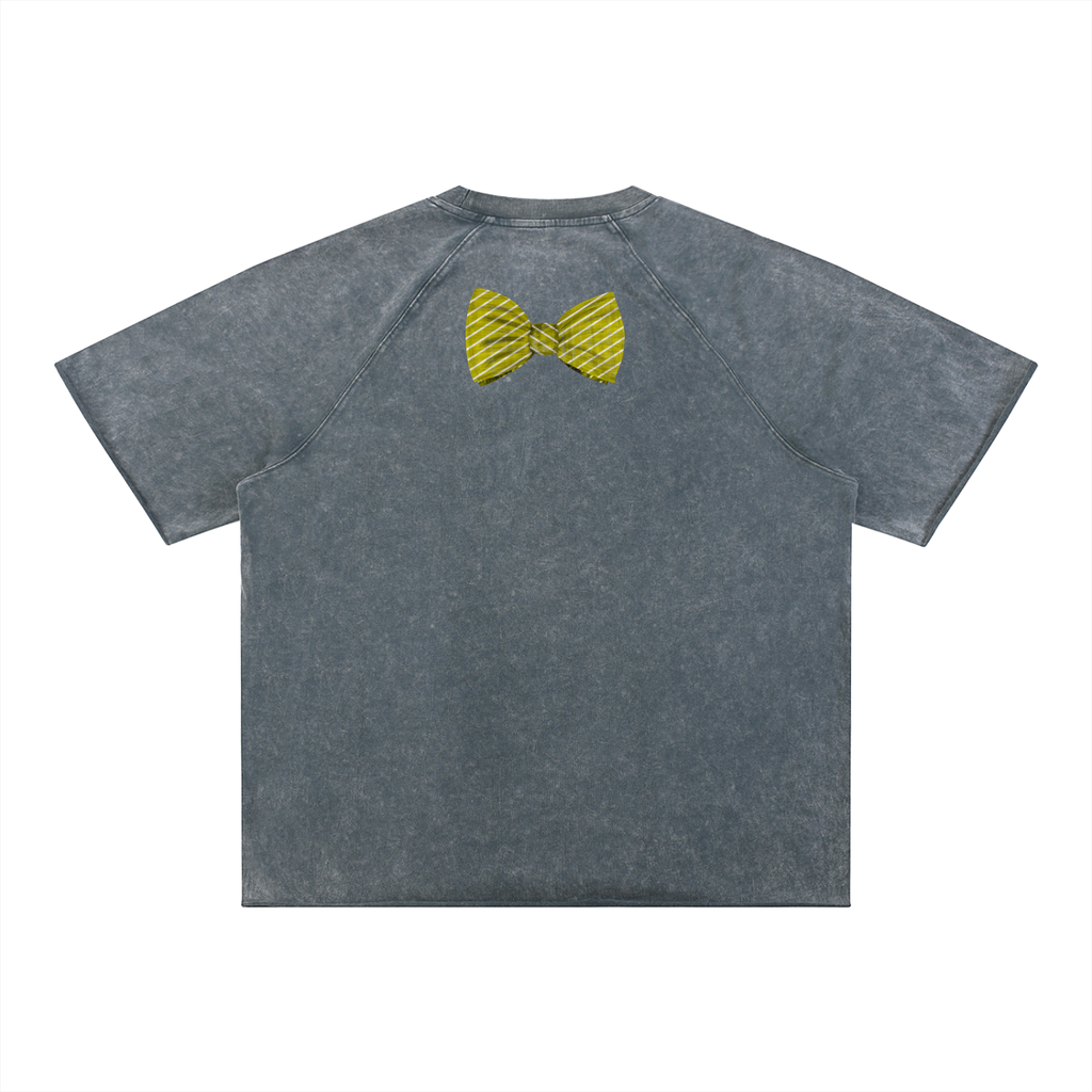 Unisex Mineral Wash Raw Edge T-Shirt