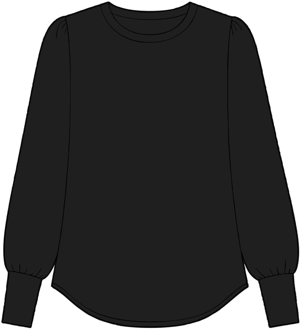 Women's Floral Vines Long Sleeve Top