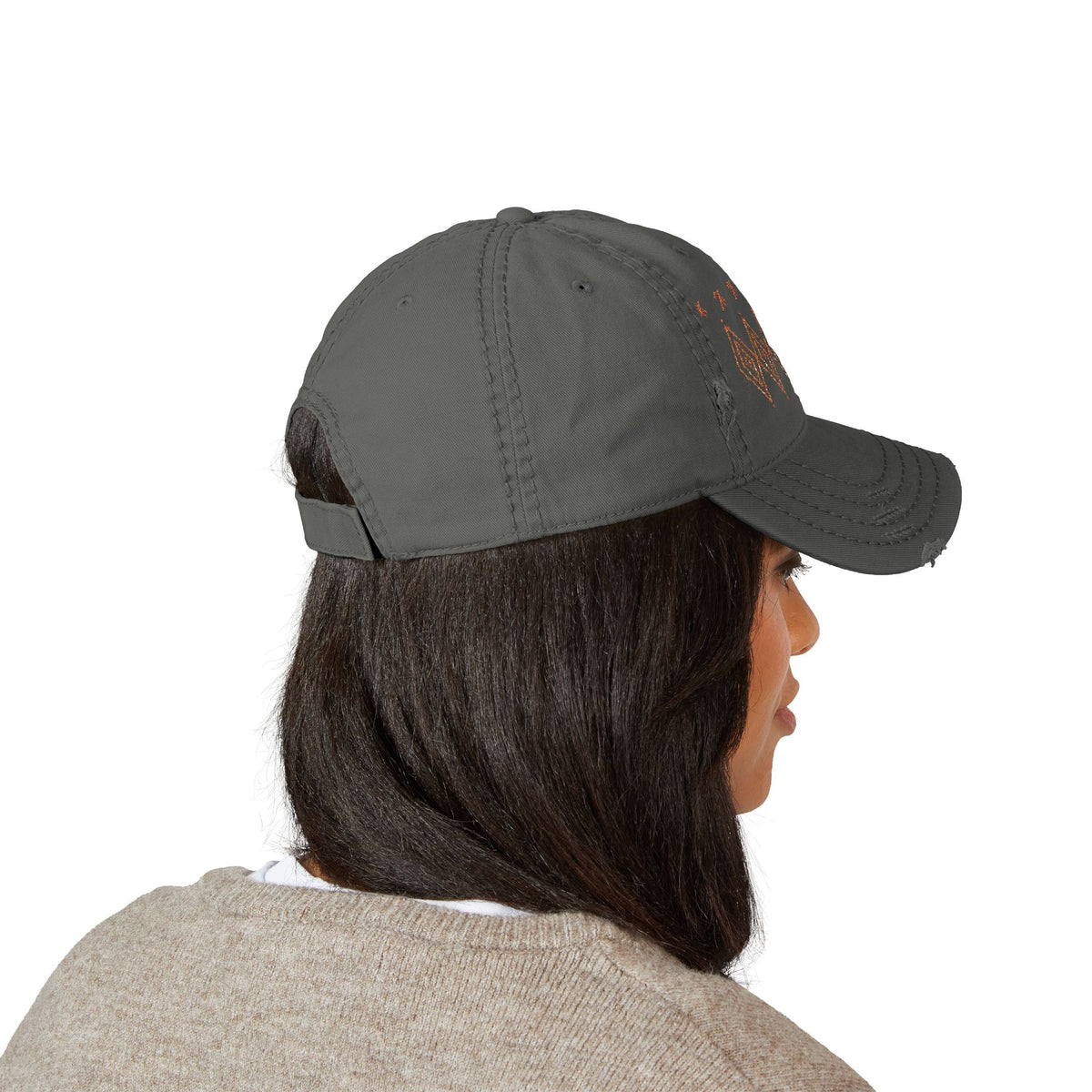 Embroidered Southwest Diamond Distressed Dad Hat