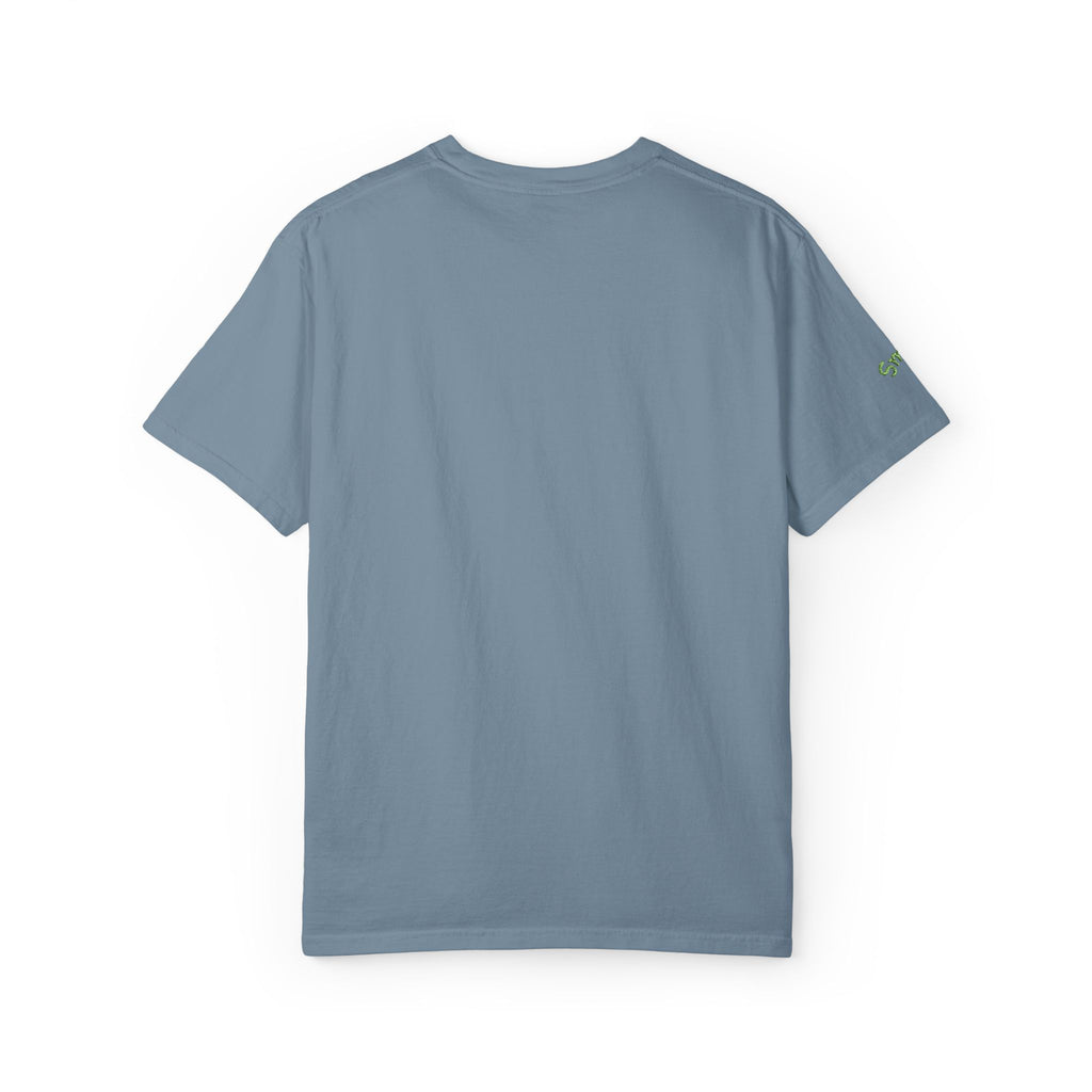 Gratitude Floral Tee — White Garment-Dyed T-Shirt
