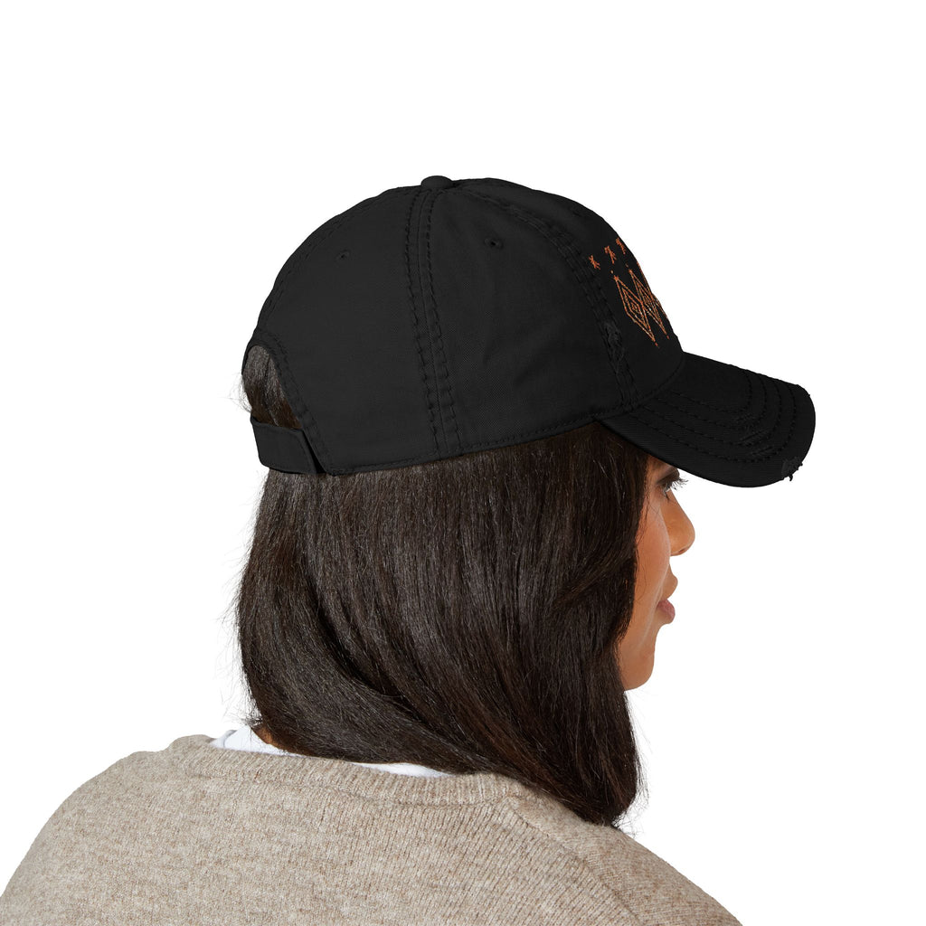 Embroidered Southwest Diamond Distressed Dad Hat