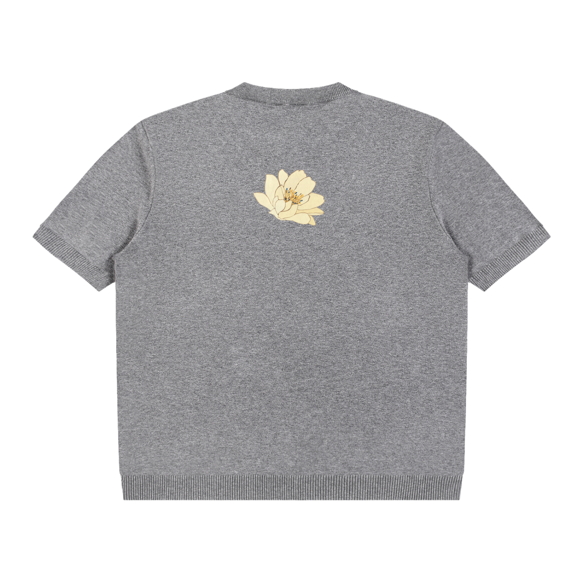 Cotton Knit Short Sleeve Henley T-Shirt
