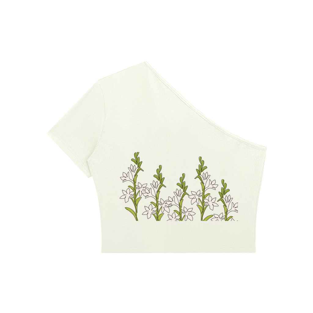 Women's One-Shoulder Crop T-Shirt