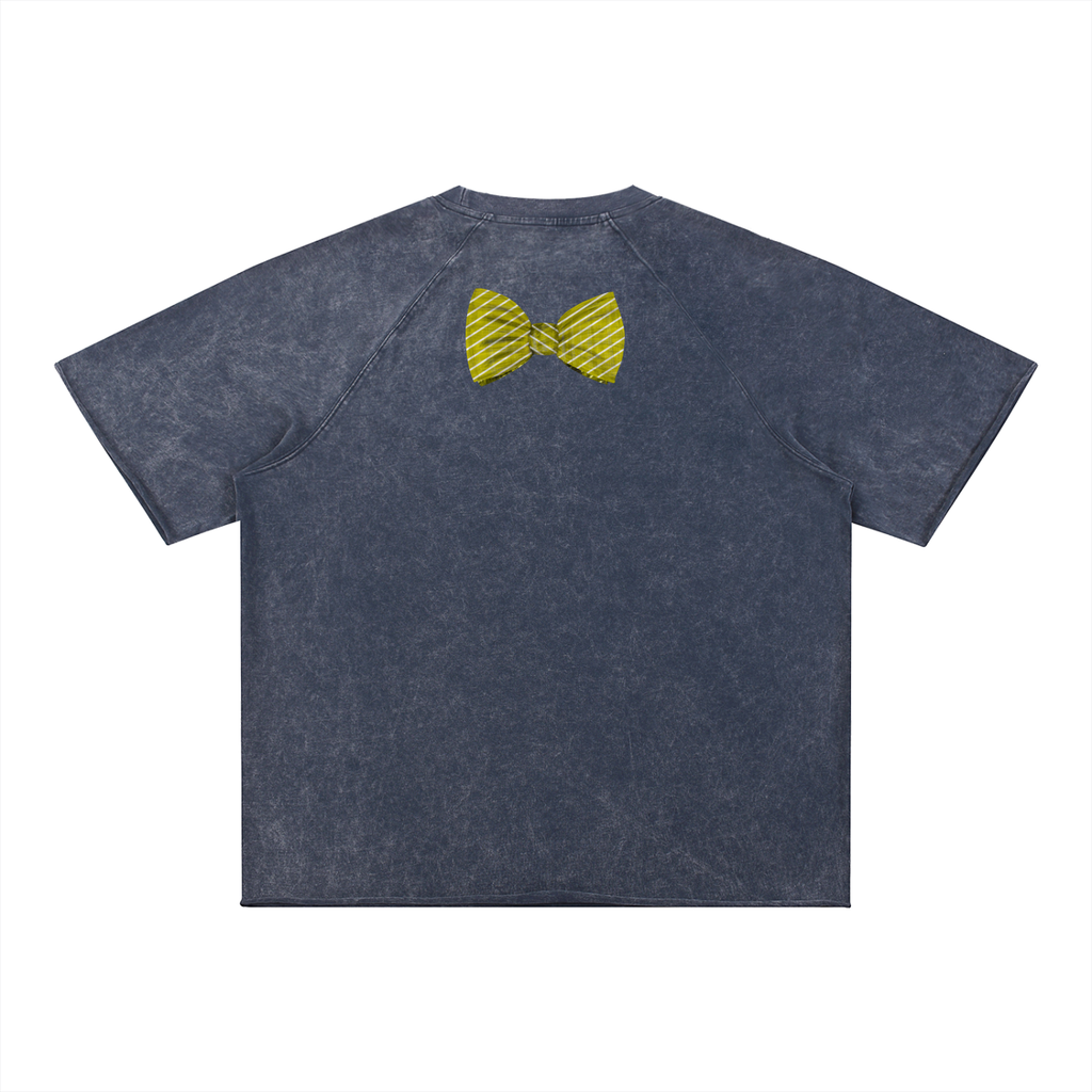 Unisex Mineral Wash Raw Edge T-Shirt