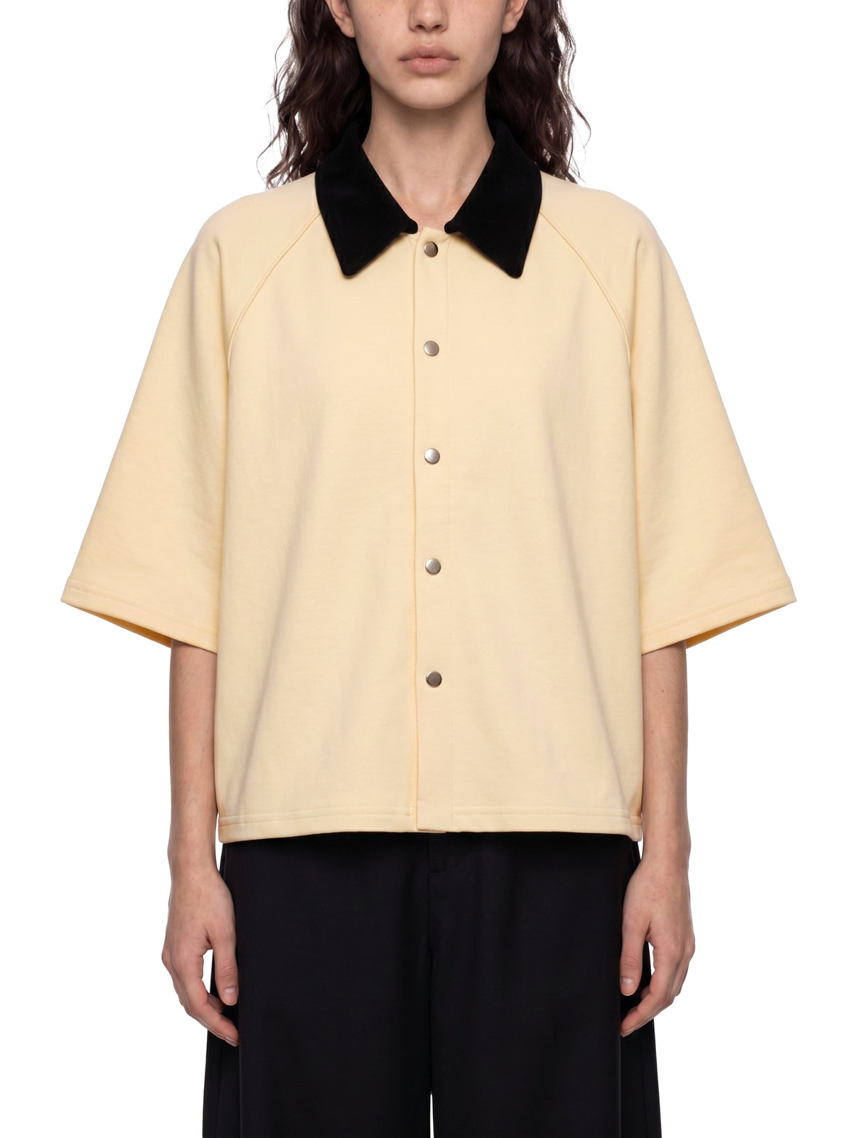 Unisex Color Block Boxy Short Sleeve Shirt